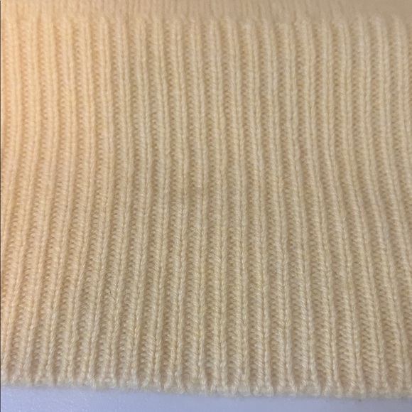 Magaschoni Cashmere Open Front Cardigan Butter Yellow Size Medium - Picture 5 of 7